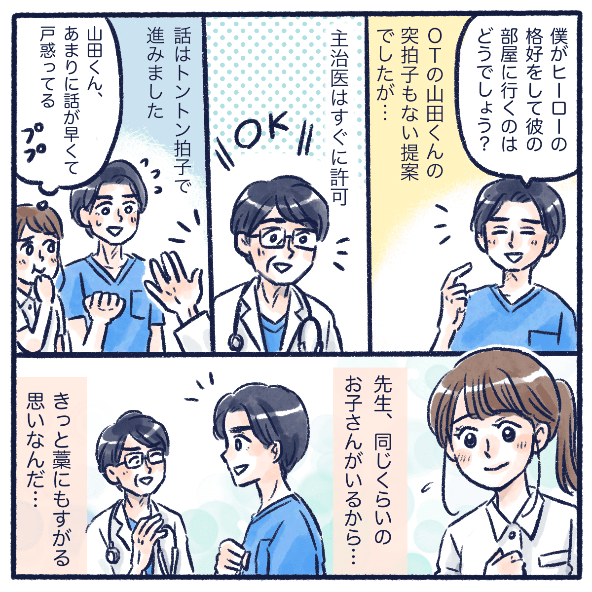 OT山田君の提案はとんとん拍子に進んでいった