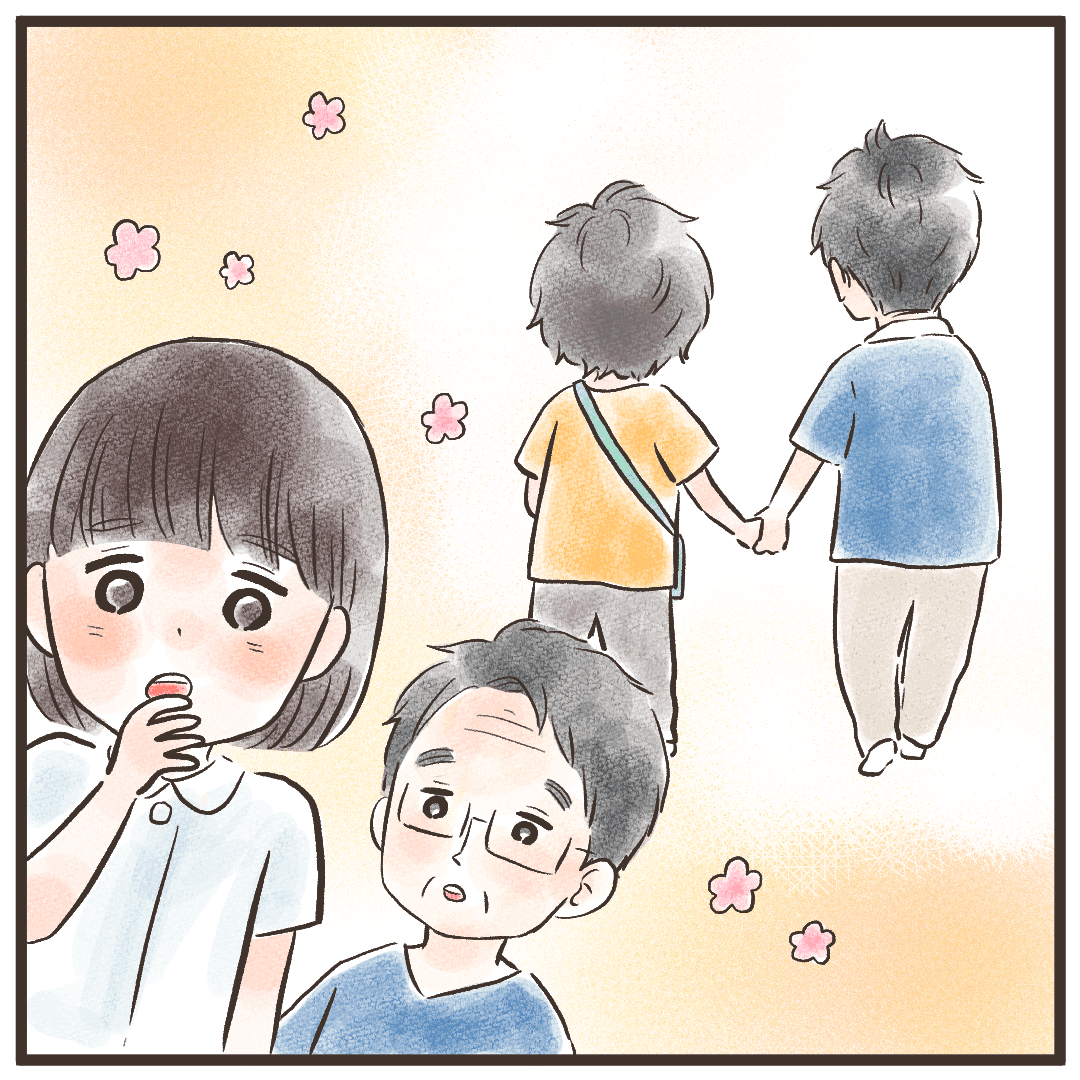 帰るときはいつも手を繋いでおり看護師はほっとする